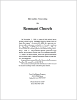 Information Concerning the Remnant Church, by Richard Price