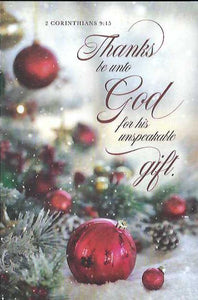 Thanks Be Unto God (Christmas Bulletin)