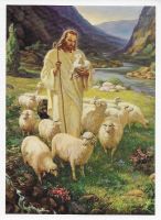 Good Shepherd, The (5" x 7"), by Sallman