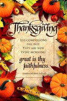 Great Is Thy Faithfulness (Thanksgiving Bulletin)