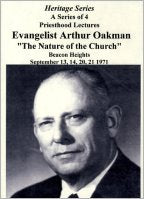 Apostle/Patriarch Arthur A. Oakman:  Inspired Scriptures, The (CDs)