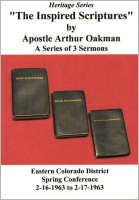 Apostle/Patriarch Arthur A. Oakman:  Nature of the Church, The (CDs)