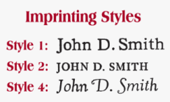 Black Name Imprinting for the Saints' Hymnal
