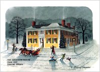 Christmas at the Mansion House (1 pkg. Christmas Cards), by Sidney Moore