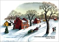 Scene from Old Nauvoo (1 pkg. Christmas Cards), by Sidney Moore