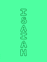Isaiah, by Priscilla (Pat) Carrick