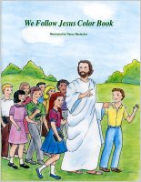 We Follow Jesus Color Book, illustrated by Nancy Harlacher