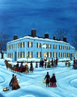 Christmas at the Mansion House (11" x 14"), by Nancy Harlacher