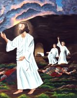 Christ's Resurrection (11" x 14"), by Nancy Harlacher