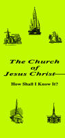 The Church of Jesus Christ How Shall I Know It? by William Lewis