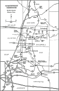 Map of Northwest Missouri